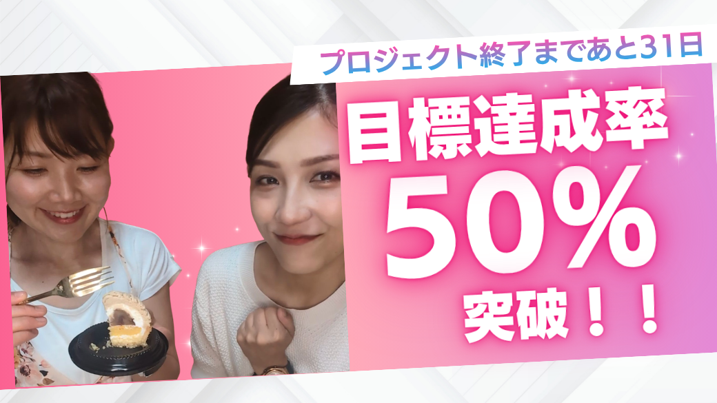 クラウドファンディング🌟目標の半分に到達🥰
