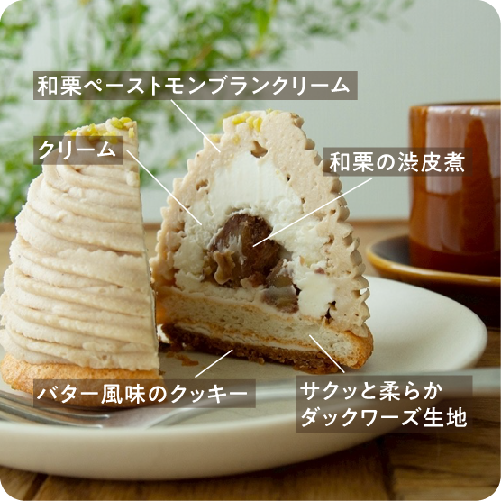 栗産地のモンブラン